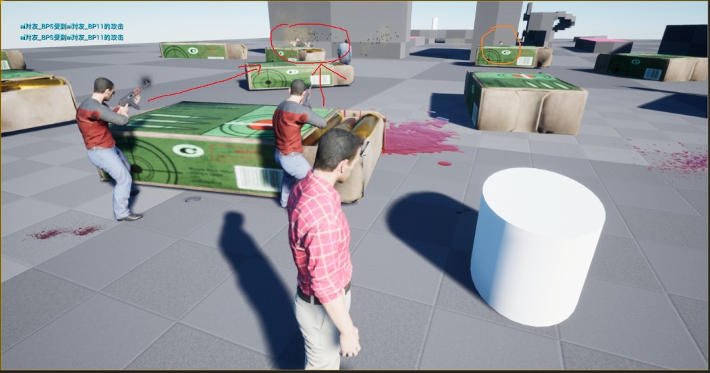 UE4 演示：小队目标共享与攻击对象分配